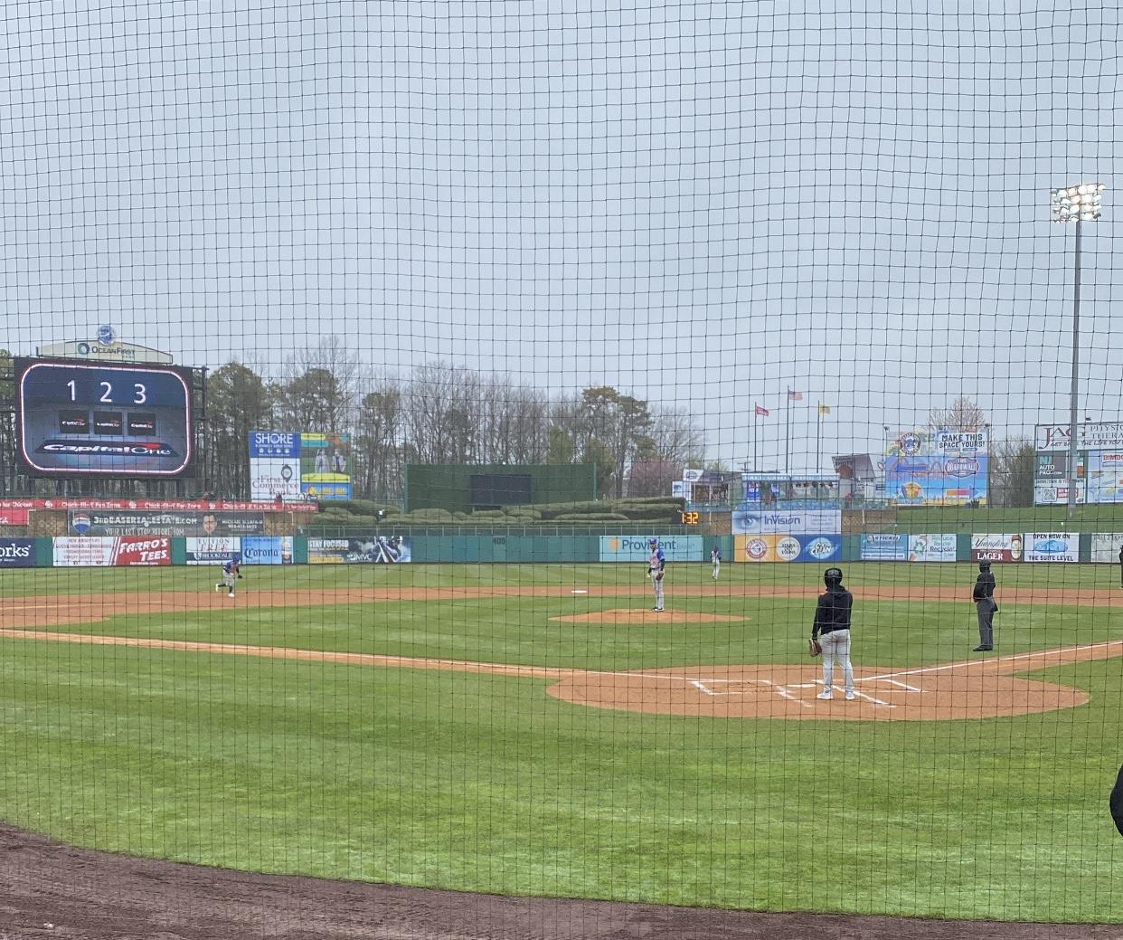 A gray, cloudy day on the Jersey Shore - Perfect Baseball Weather!