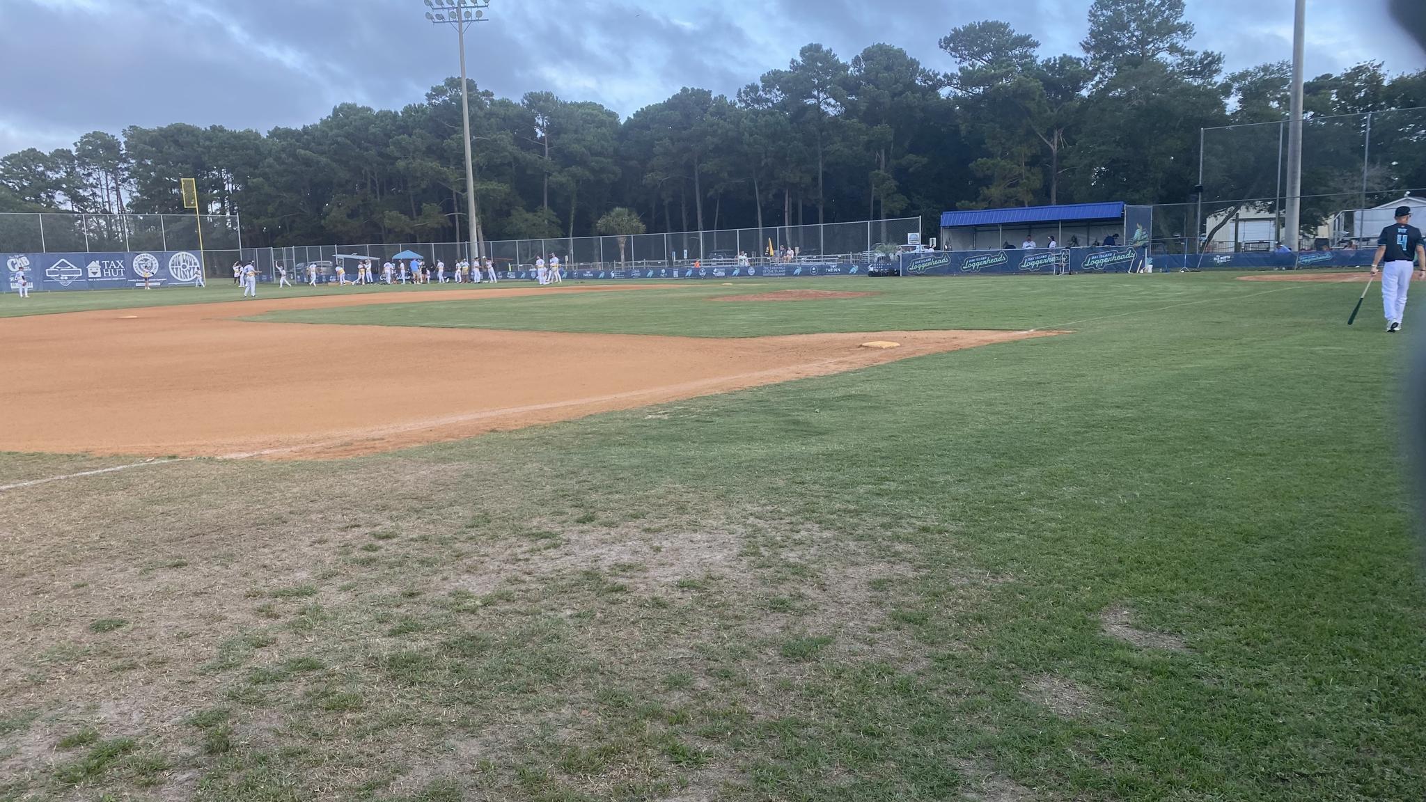 A photo of baseball action