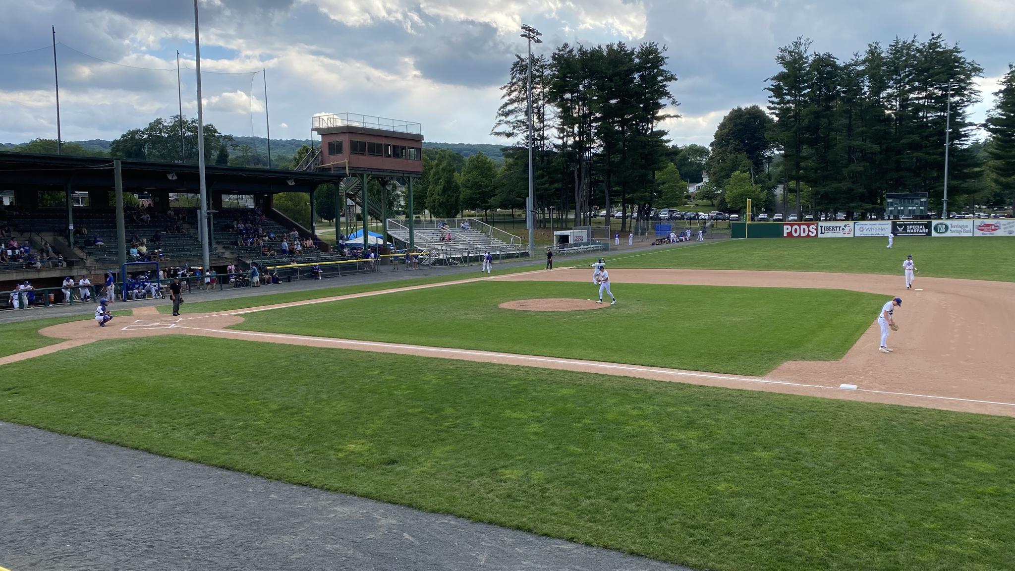 An image of Muzzy Field from the first base stand