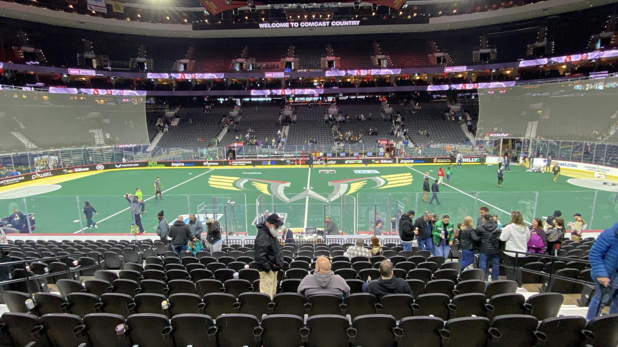 The great indoors of whatever you want to call the arena in Philadelphia after a Wings game
