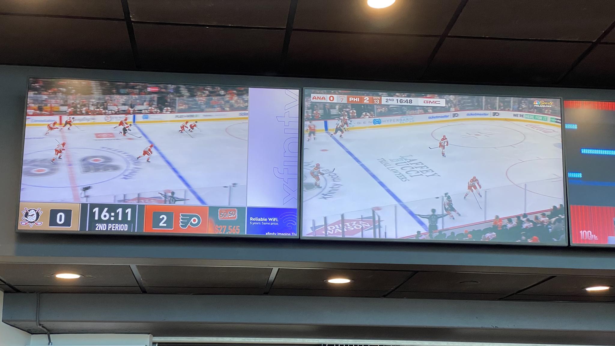 A photo of two screens showing the same thing but a few seconds apart