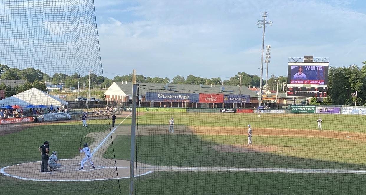 A photo from a Brockton Rox baseball game